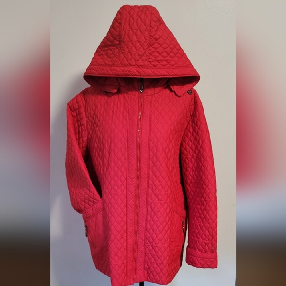 Aime Leon Dore Red Quilted Puffer Jacket